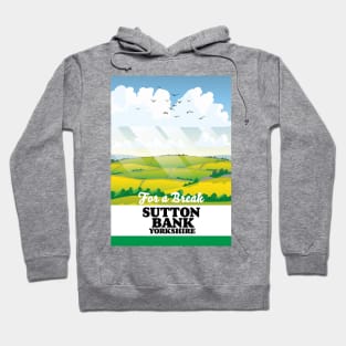 Sutton Bank yorkshire travel poster Hoodie